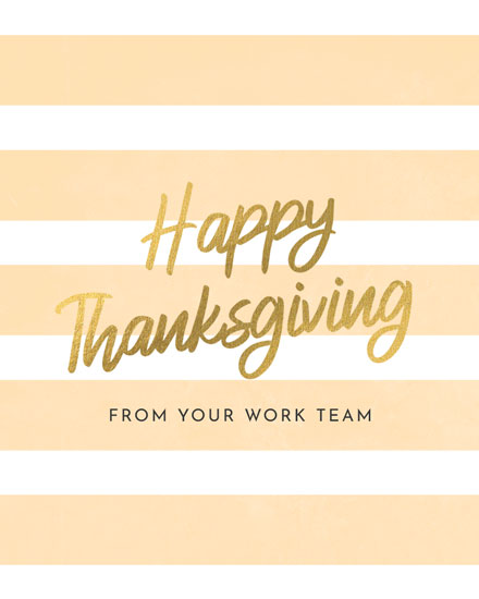 thanksgiving card work team