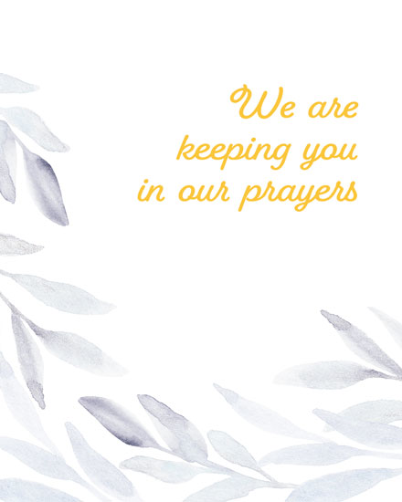 thinking of you card keeping you in prayers artsy