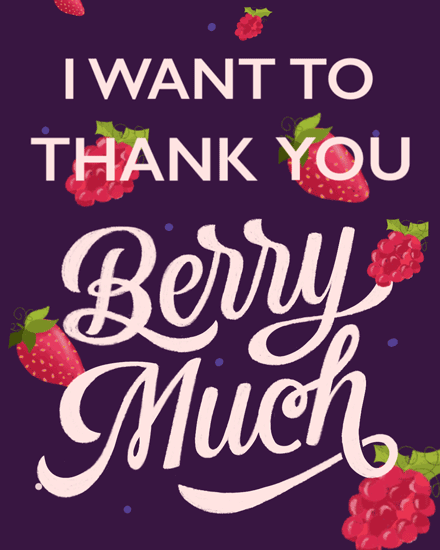 thank you berry much strawberry raspberry