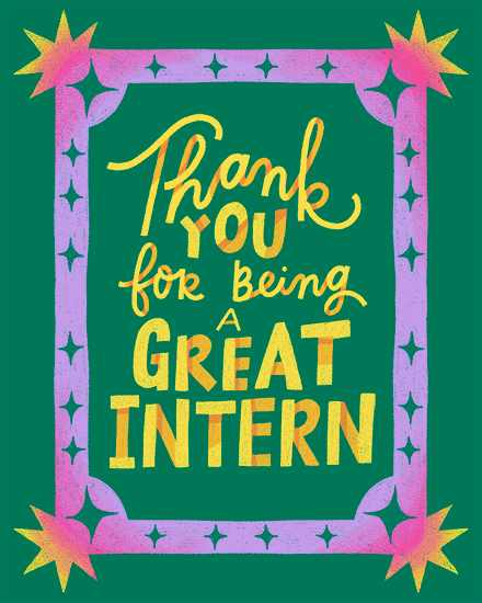 thank you intern