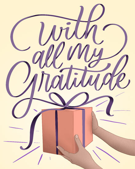 thank you present all my gratitude gift