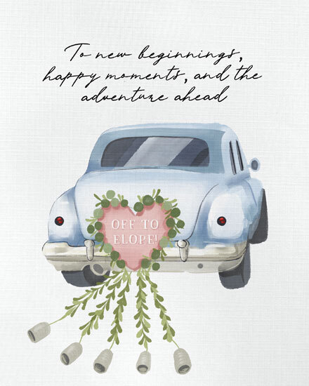 wedding elope bridal car