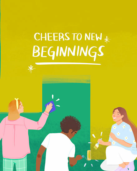 welcome cheers new beginnings team paint team painting poc