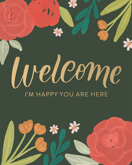 welcome farewell florals gg