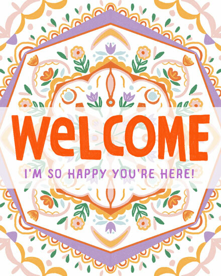 welcome floral symmetry