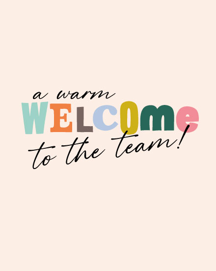 welcome card warm welcome