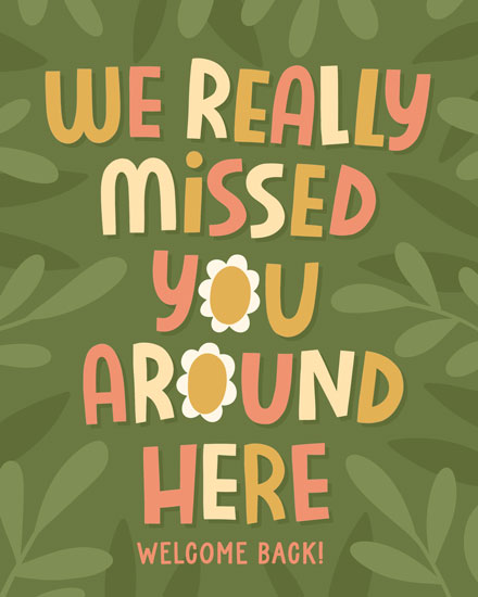welcome card welcome back rehire