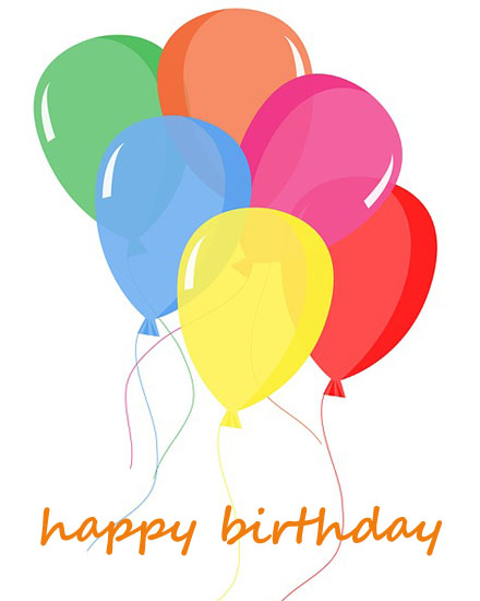 happy birthday card balloon bouquet flowers corporate professional